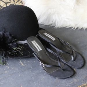 women's Steve Madden black dress sandals